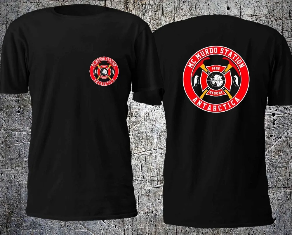 NEW McMURDO ANTARCTICA STATION FIRE RESCUE T SHIRT SIZE S-4XL T Shirt Casual Men Clothing