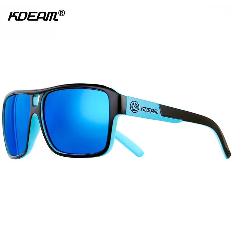 УФ-Блокировка поляризованные солнцезащитные очки мужские пляжные спортивные солнцезащитные очки Polaroid унисекс 60'mm Квадратные