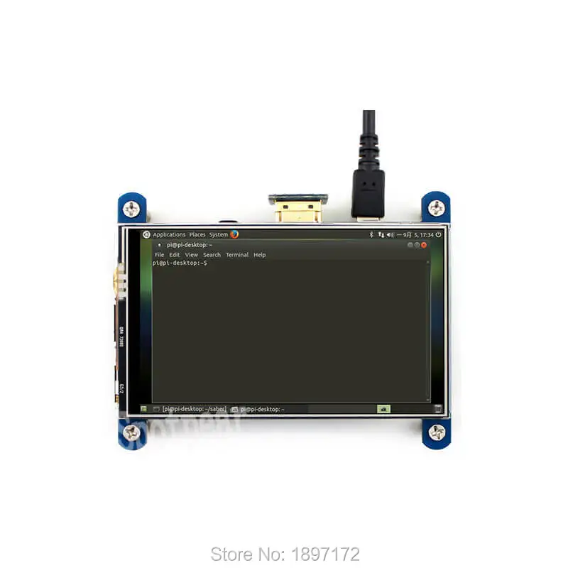 Raspberry Pi lcd сенсорный экран 4 дюйма 800x480 ips hdmi дисплей лучше, чем 3,5 дюйма сенсорный экран