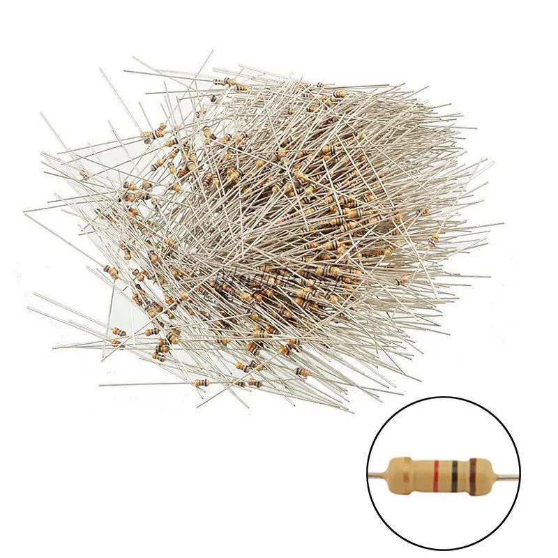 

100PCS Film Resistors Resistance 10K Ohms OHM 1/4W 5% Carbon Film Assortment NEW