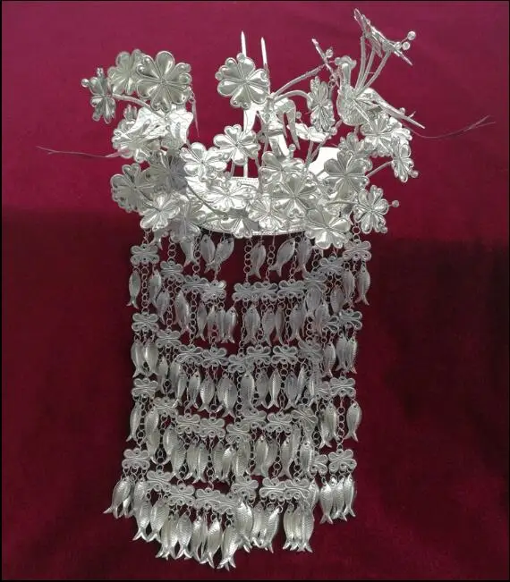 

Miao silver Hair accessories for women Dance clothes Hairpin Wedding Hairpin