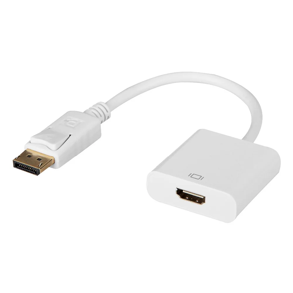 New DisplayPort DP to HDMI Active Video Audio Adapter Converter for PC Laptop free shipping