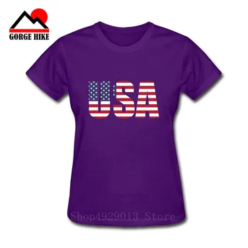 

Women T-Shirts USA Flag Star Printed Striped Printed Tops O-Neck Short Sleeve 2019 Summer Casual Soft Tshirt Female Tees Girls