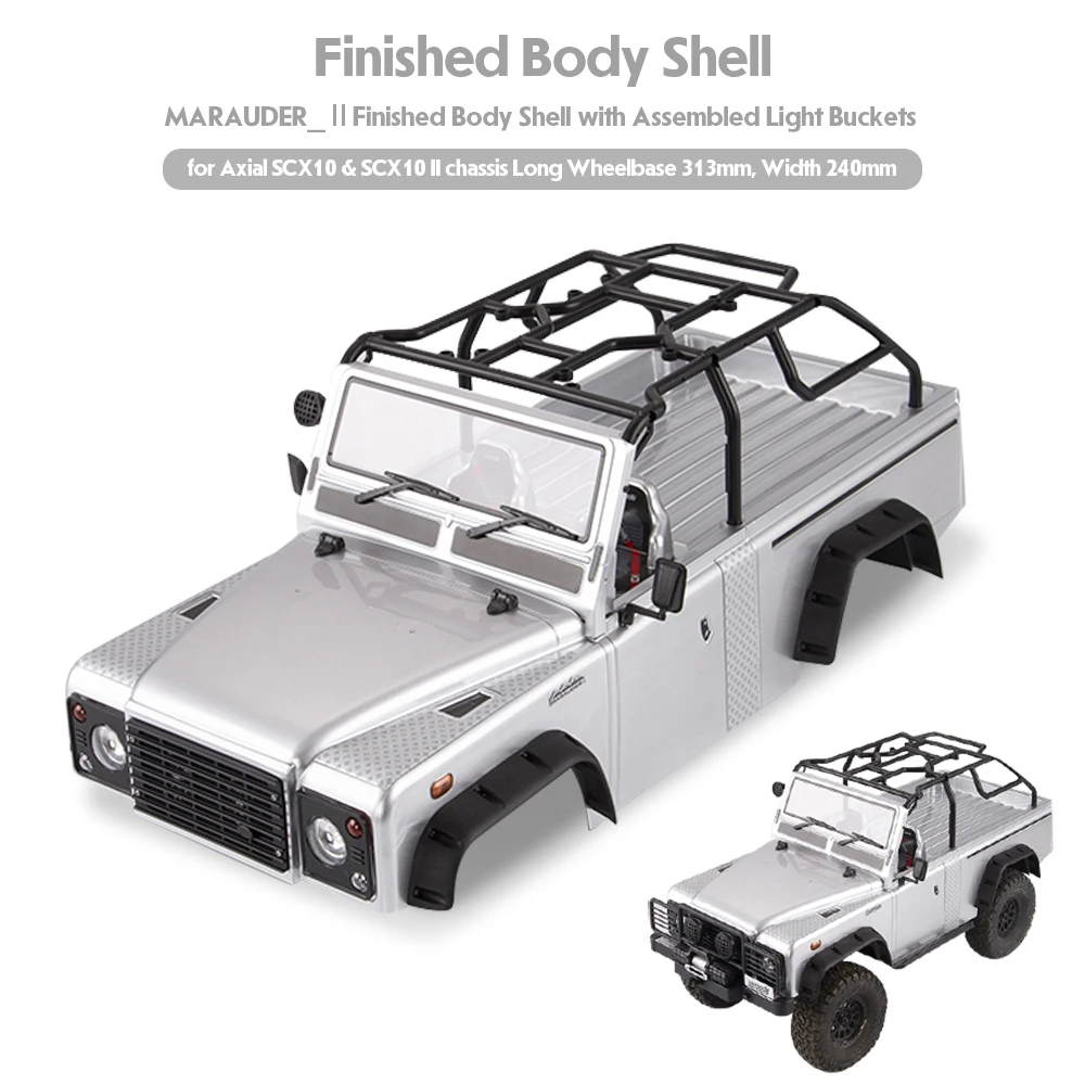 

Killerbody MARAUDER_Ⅱ RC Car Body Shell Kit for 313mm Wheelbase Axial SCX10 SCX10Ⅱ Chassis 1/10 RC Crawler Upgrade Parts