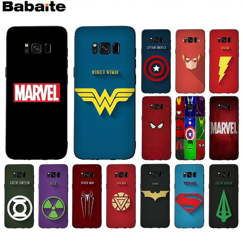 

Babaite MARVEL LOGO Popular Custom TPU Phone Cover For GALAXY s5 s7 edge s8 plus s9 plus s6