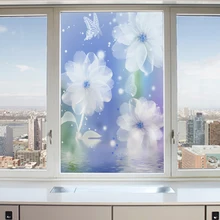 Матовое стекло фольга прозрачная непрозрачная офисная ванная комната 3D стерео на балконные окна-49