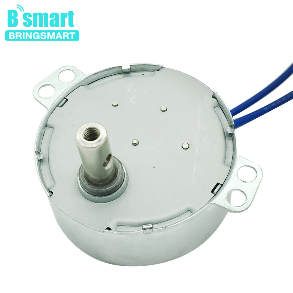 1Pc 220-240V AC Synchronous Motor Noiseless Mini Size Durable 4W Electric Geared Motor CW/CCW for Electric Fan 2.5-3RPM 