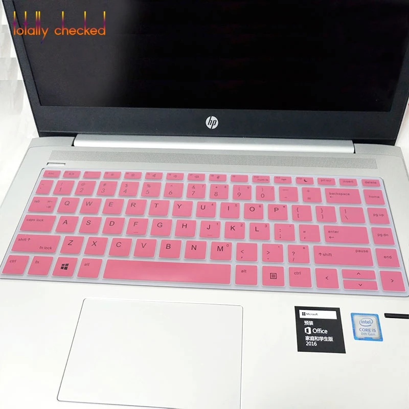 Клавиатура для ноутбука Защитные чехлы для клавиатуры 13 14 дюймов для Hp Probook 440 430 640 G4 G5 Тетрадь Pc - Цвет: pink