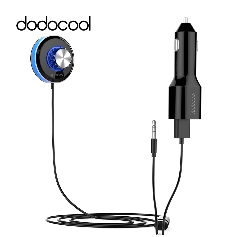 dodocool Wireless Hands Free Music Receiver with 3.5mm Dual USB Ports