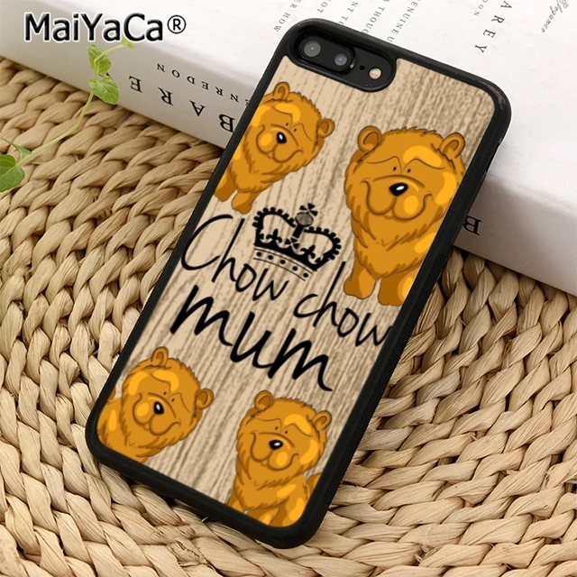 MaiYaCa Chow chow милый чехол для телефона с изображением мамы и собаки iPhone 5 6 s 7 8 plus 11 pro X