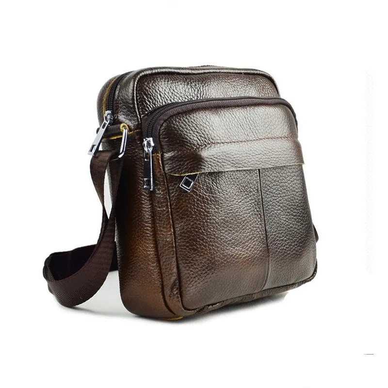 Genuine Leather Men Shoulder Bags New Fashion Hot Handbag Men Purse Crossbody Messenger Bag ...