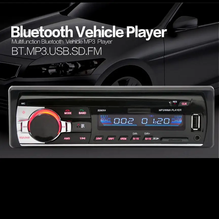 

OMESHIN JSD-520 Bluetooth Car In-Dash Stereo FM AUX Receiver Audio 1 DIN USB MP3 Radio July4 Drop Shipping
