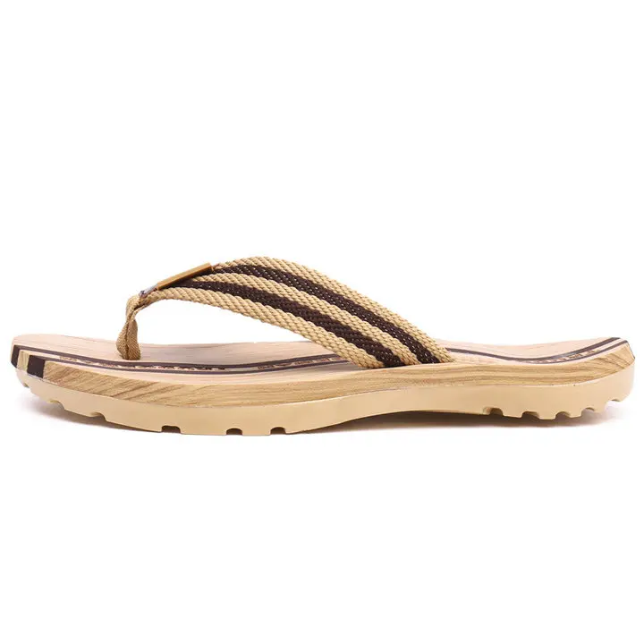 New Arrival Wood Grain Design Women's And Men's Summer Non Slip Sandals Outdoor & Indoor Flip-flops Beach Shower Slippers Shoes (1)