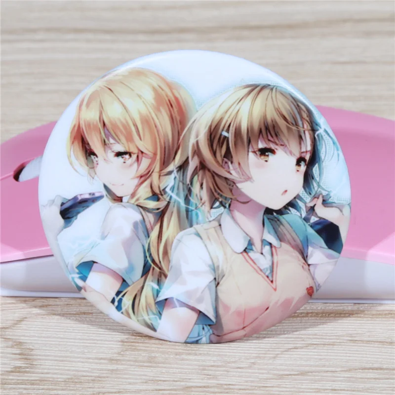 

FFFPIN 5.8cm Anime Twins Large Brooch DIY Custom Cartoon Breastpin Badge Cute Girl Pin Coin Icon Cloth Backpack Decor Ornament