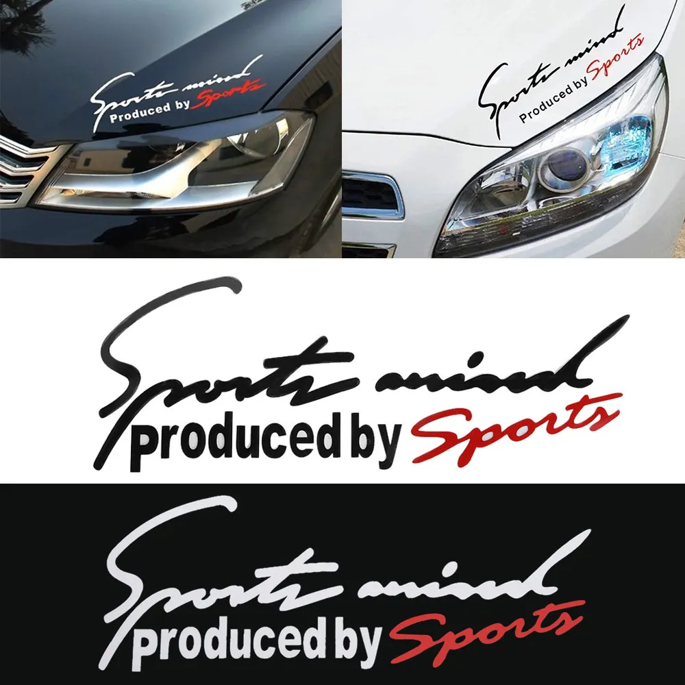 Спортивные буквы эмблема-наклейка на автомобиль значок наклейка авто автомобильный капот наклейка автомобиля-Стайлинг для Audi BMW Mercedes Benz