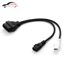 OBDII 2+2 2×2 Pin to 16 Pin Diagnostic Adapter For VW/Audi/Seat/Skoda Car Scanner Tool OBD2 OBD Male to Female Extension Cable