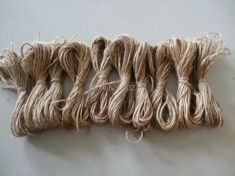 100 bundle of 10M CUT Jute twine (2mm Thickness) in Party DIY