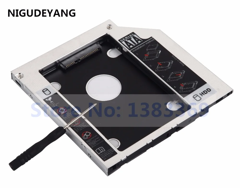 

NIGUDEYANG 2nd HDD SSD Hard Drive Optical Caddy Enclosure Adapter for Acer Aspire E5-571 E5-571G E5-471G Series