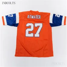 

Throwback #27 Steve Atwater Embroidered Retro star Football Jersey free shipping INDCOLTS