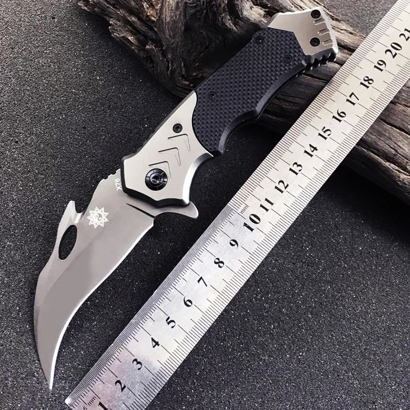 

Folding Paw knife EDC outdoor tool camping survival high hardness multi-function CS claw Karambit Defense Foldable wild knives