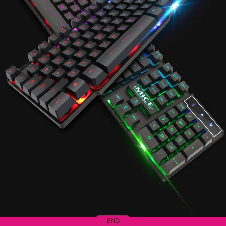 IMICE AK-600 механическая клавиатура, игровая Проводная клавиатура для ПК, ноутбука, игровая клавиатура с подсветкой, клавиша Подвески 506#2