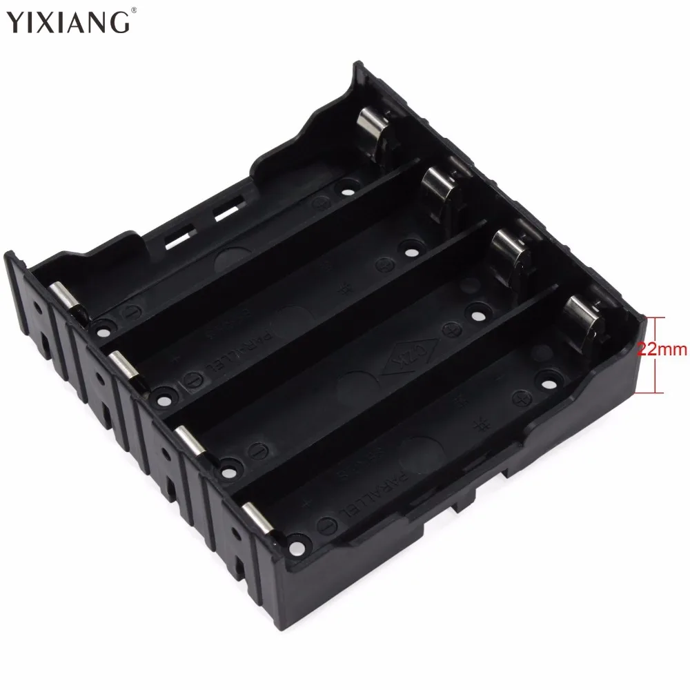 

YIXIANG wholesale High Quality 18650 Battery Box Holder Batteries Case for 5pcs 18650 in Parallel 3.7V Pole Black for soldering