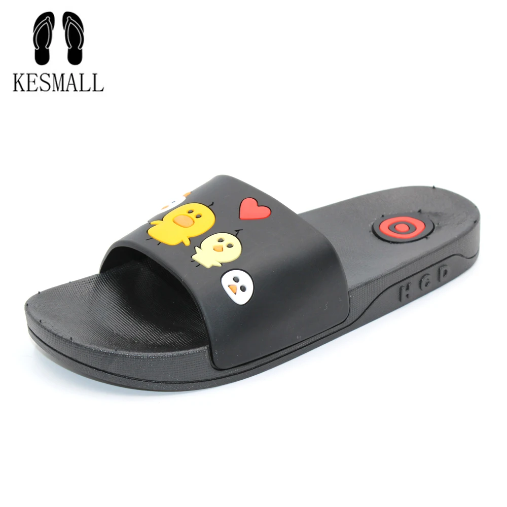 

KESMALL 2018 Summer New Thickening cartoon Couple slippers Home Bathroom Non-slip Casual Slippers Cute Women shoes WS75