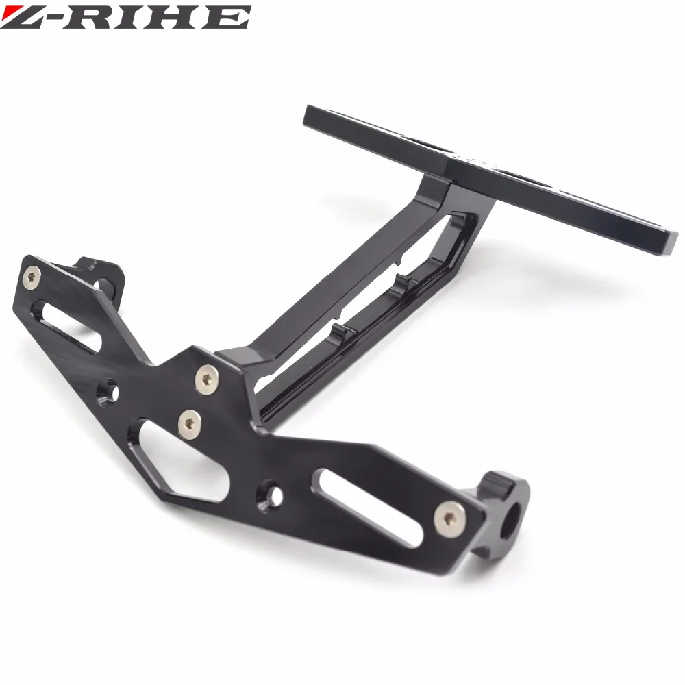 Motorcycle Adjustable Angle Aluminum License Number Plate Frame Holder
