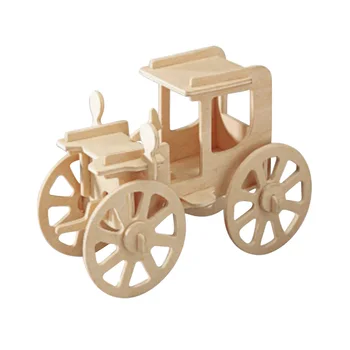 

1PC 3D Puzzle Car Simulation Model Wooden Handmade Intellectual Development DIY Small Toy Puzzle for Kids Children