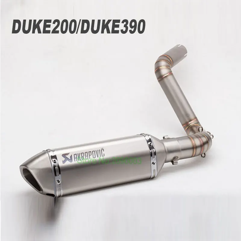 Глушитель для мотоцикла DUKE200 DUKE 390 KTM200 KTM390 средний глушитель выхлопной трубы