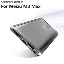 Luphie Mobile Phone Case for Meizu M3 Max 6.0″ Anti-Knock Aluminum Bumper + Sticker Back Cover