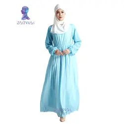 A009 Бесплатная Доставка Мода шифон мусульманские платья женские Кафтан Абая турецкий Исламская одежда Женщины Большие размеры abayas