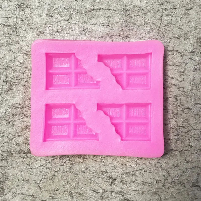 

1414TILLWELL Silicone Mold Cavity 4 Mini Muffin Rectangular Biscuit Box Cake Decorated Chocolate Chip Cookies Baking