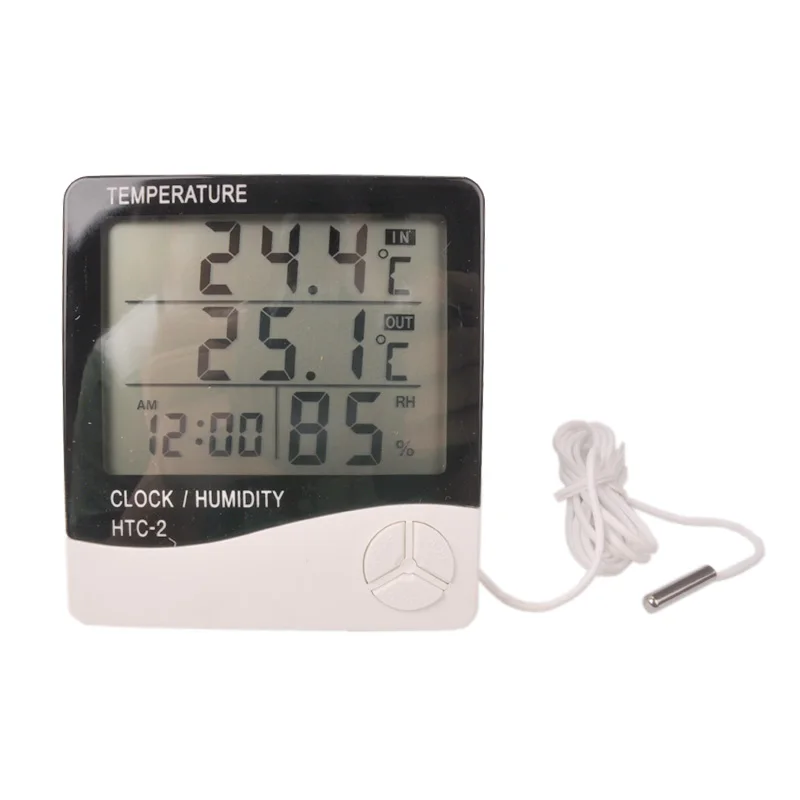 

LCD screen electronic temperature and humidity, with a probe indoor and outdoor thermometer, humidity, free shipping