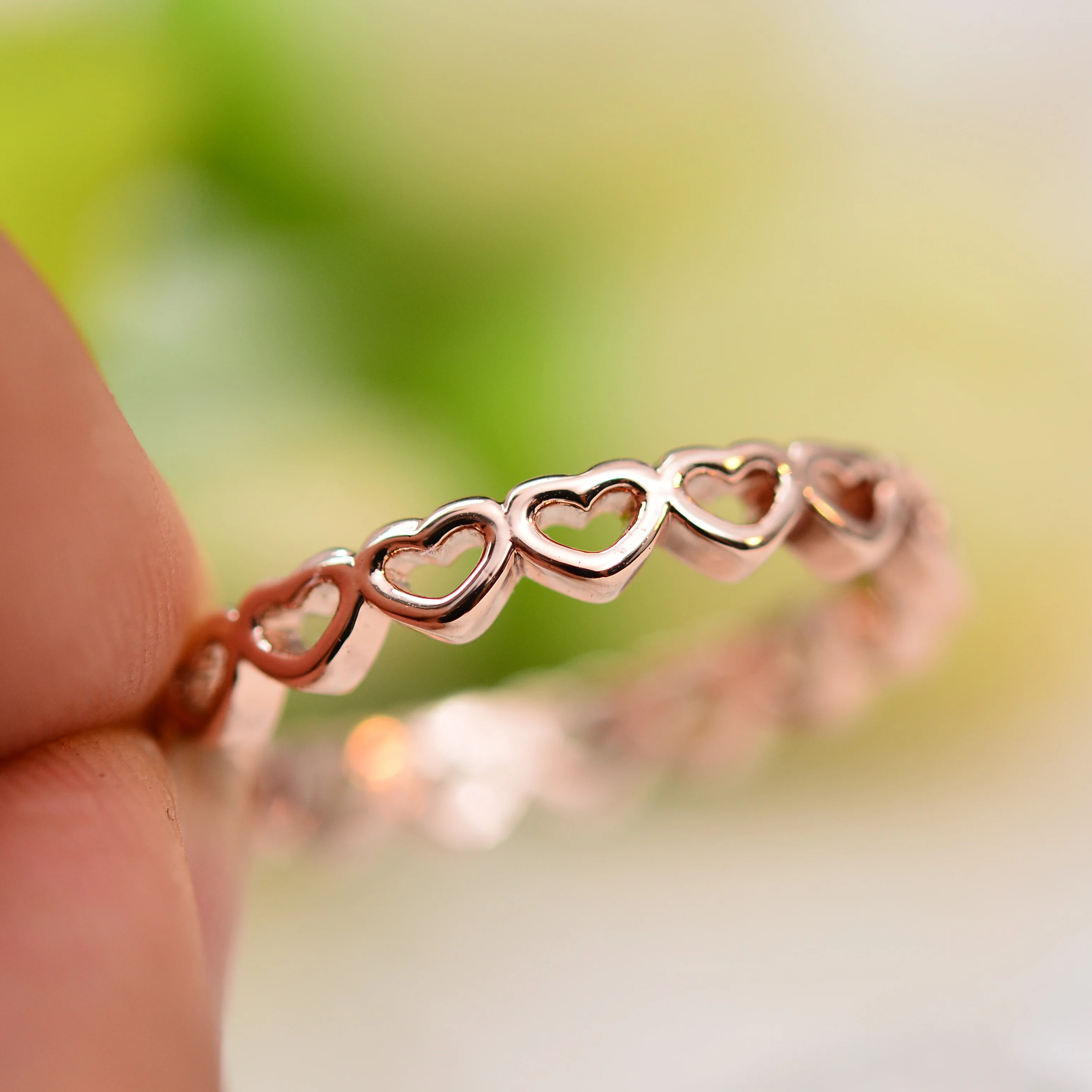 

Kristi Tina Fashion Authentic Plated Rose gold Forever Love Heart Brand Finger Rings For Woman Wedding Jewelry Wholesale