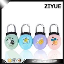 Бесплатная Доставка Мультфильм Password Lock Моды Мини Милый Мультфильм Божья Коровка Круглый Мешок Багажа Оборудование Путешествия Сплава Цинка Маленький Висячий Замок