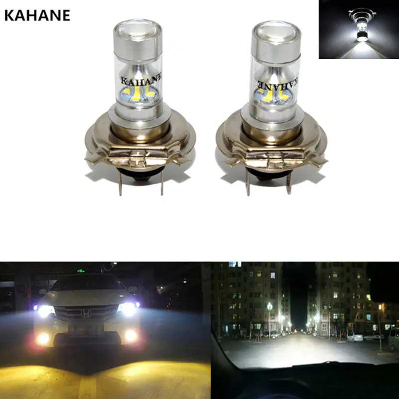 

2Pcs 12V 60 w car headlamps super bright LED bulb 2835 6000 k H4 bulb light DRL daytime running lights