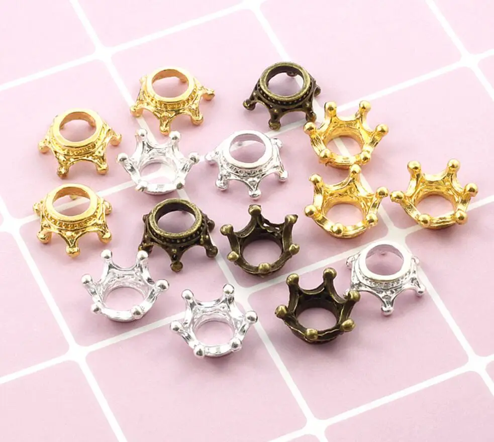 

50pcs Hollow Crown Frame Cameo Setting Pendant For UV Epoxy Filler Resin Pendant Necklace Jewelry Making Craft DIY Accessories