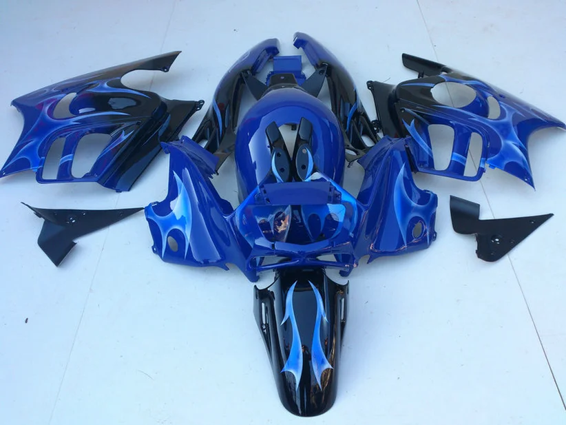 

Custom Fairing kit for HONDA CBR600F3  95 96 CBR600 CBR600 F3 1995 1996 Flames blue ABS Motorcycle Fairings set HH02