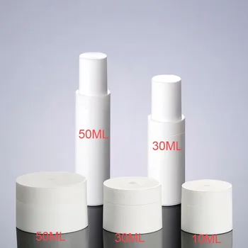 

300Pcs/Lot 50ml 30ml 15ml 10ml Face Cream Jars Pot Travel Plastic Empty Cosmetic Containers 50g 30g 15g 10g Cosmetic Containers