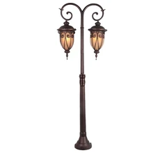 1,4 м двойные руки садовое украшение пейзаж пост уличное освещение Полюс для продажи