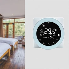WiFi Thermostat Voice Gas Boiler Heating Thermostat Alexa Control Temperature Controller LCD Digital Touch Screen Programmable lcd wireless smart programmable thermostat for heating system app control