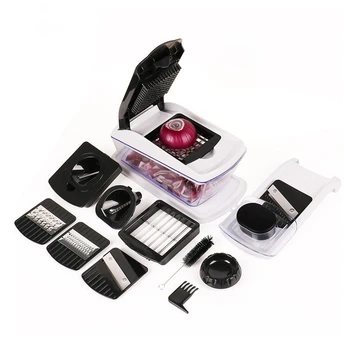 

18 in 1 Kitchen Gadgets Vegetable Cutter Slicer Mandoline Kitchen Gadgets Food Chopper Graters Shredders Mincer Peeler Tools
