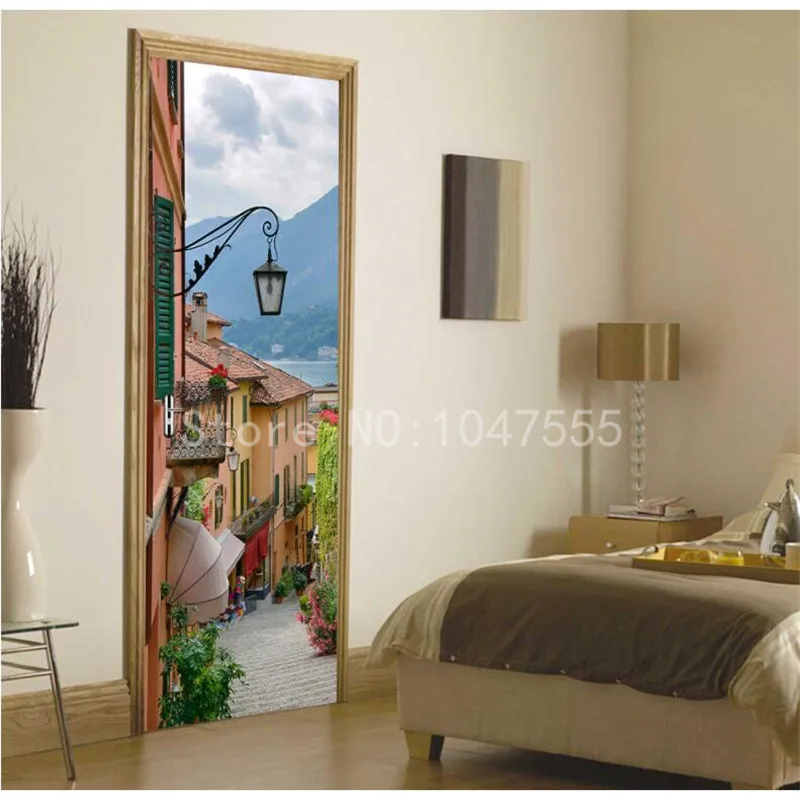 Wall Painting European Street Style 3D DIY Mural Wallpaper Background