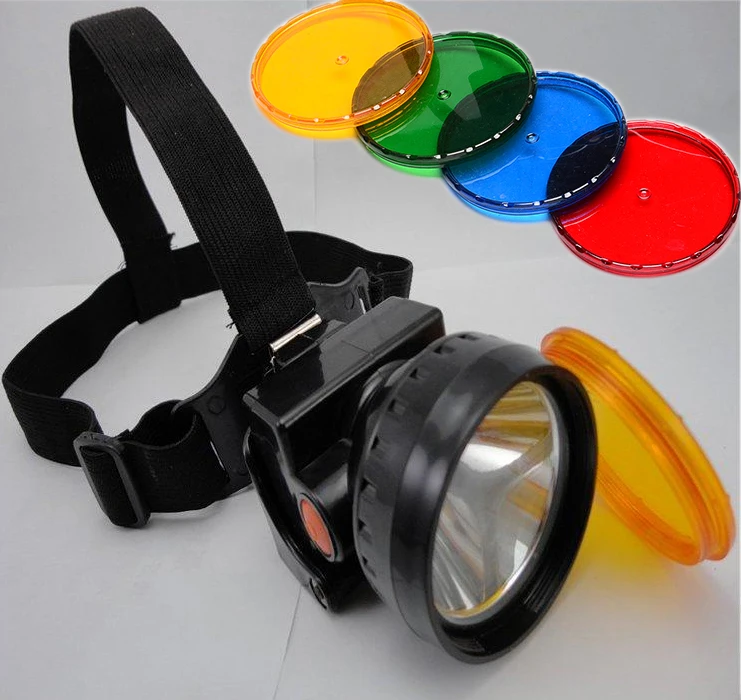 

10pcs 3W Led Cap Lamp Brighter and Light With Color Lens For Hunting Mining Camping Light Free Shipping By DHL HS0092