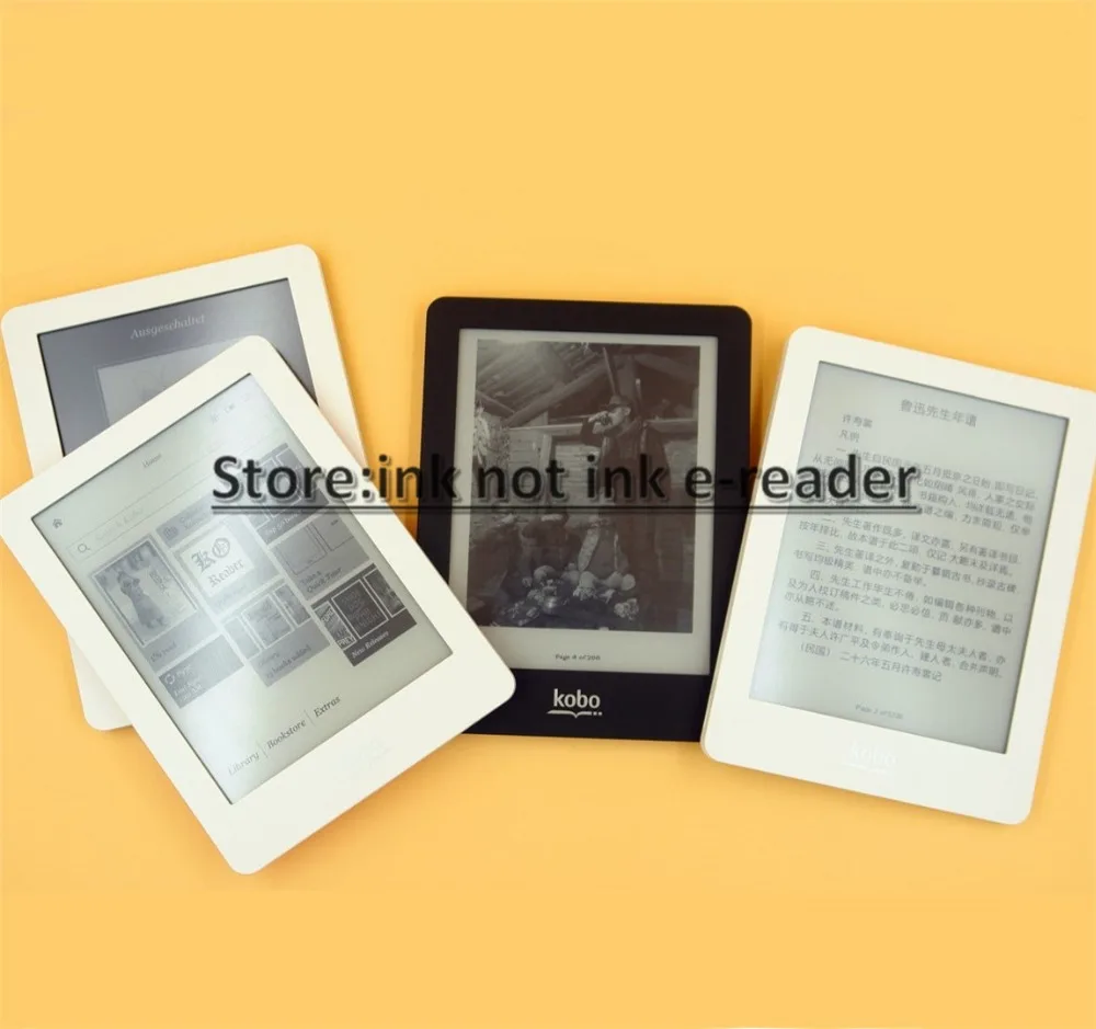 Электронная книга Kobo glo libros N613 Touch e-ink 6 дюймов 1024x768 передний светильник WiFi 2 Гб книги читалка