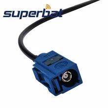 Superbat Fakra Женский Джек Прямой к Fakra Джек прямой косичка RG17" C" gps удлинитель 500 см