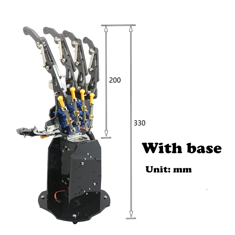 DIY bionic робот ручной рычаг аксессуары механические лапы пальмовый палец diy kit 5 рулевое управление 5 Движение пальца RC robo