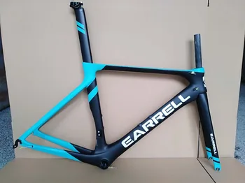 

2019 New EARRELL Full carbon fiber road frame T1000 bicycle frame DI2 OEM carbon road frame 50.5/53/56cm matte glossy