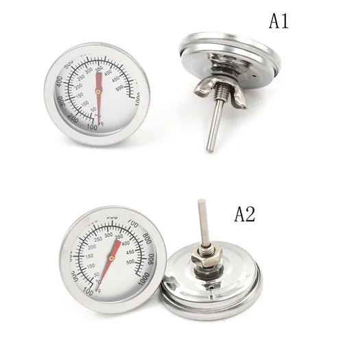 

Bakeware F/C 2" Stainless Steel BBQ Smoker Pit Grill Bimetallic thermometer Temp Gauge with Dual Gage 500 Degree Cooking Tools